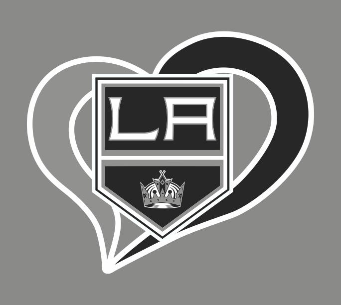 Los Angeles Kings Heart Logo iron on paper